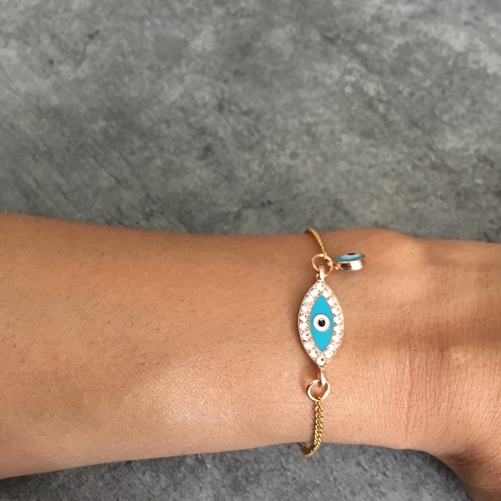Evil Eye 🧿 Bracelet - Stainless Steel Gold Plated - Picture 8 of 8